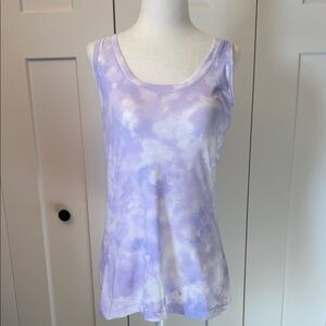 Athleta Light Purple Tie-Dye Tank Top